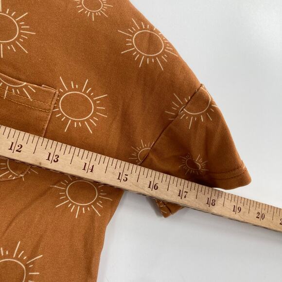 Braxton Phoenix Sun Print Orange Boxy Cotton Tee Toddler Size 3T - Picture 5 of 6